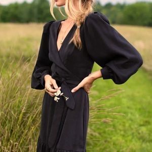 Emerson Fry Margot Tier Wrap Dress